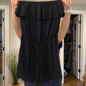Mossimo strapless black romper